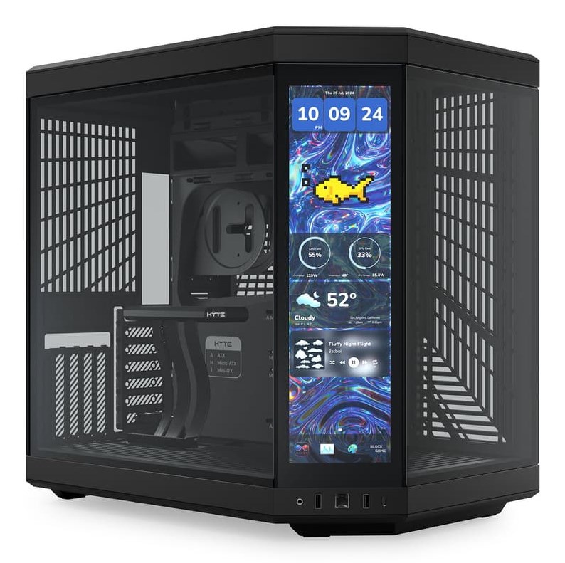 Obudowa Hyte Y70 Midi Tower Touch Infinite - Pitch Black