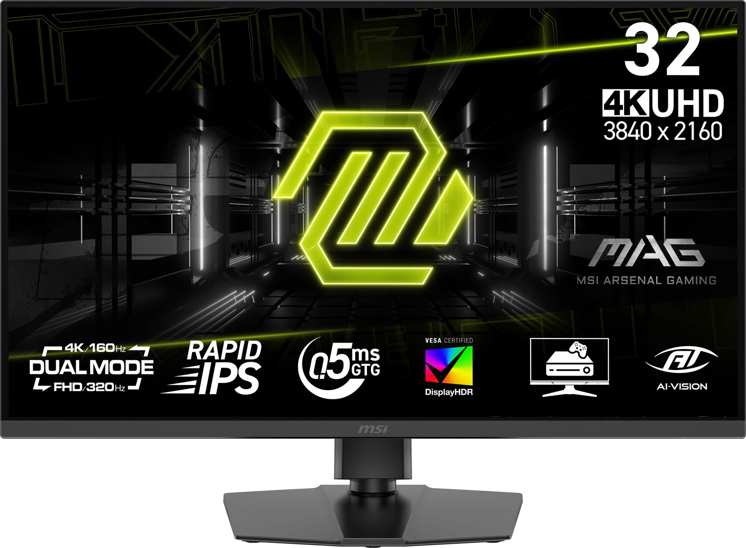MSI MAG 322URDF E16 monitor komputerowy 80 cm (31.5") 3840 x 2160 px 4K Ultra HD Czarny