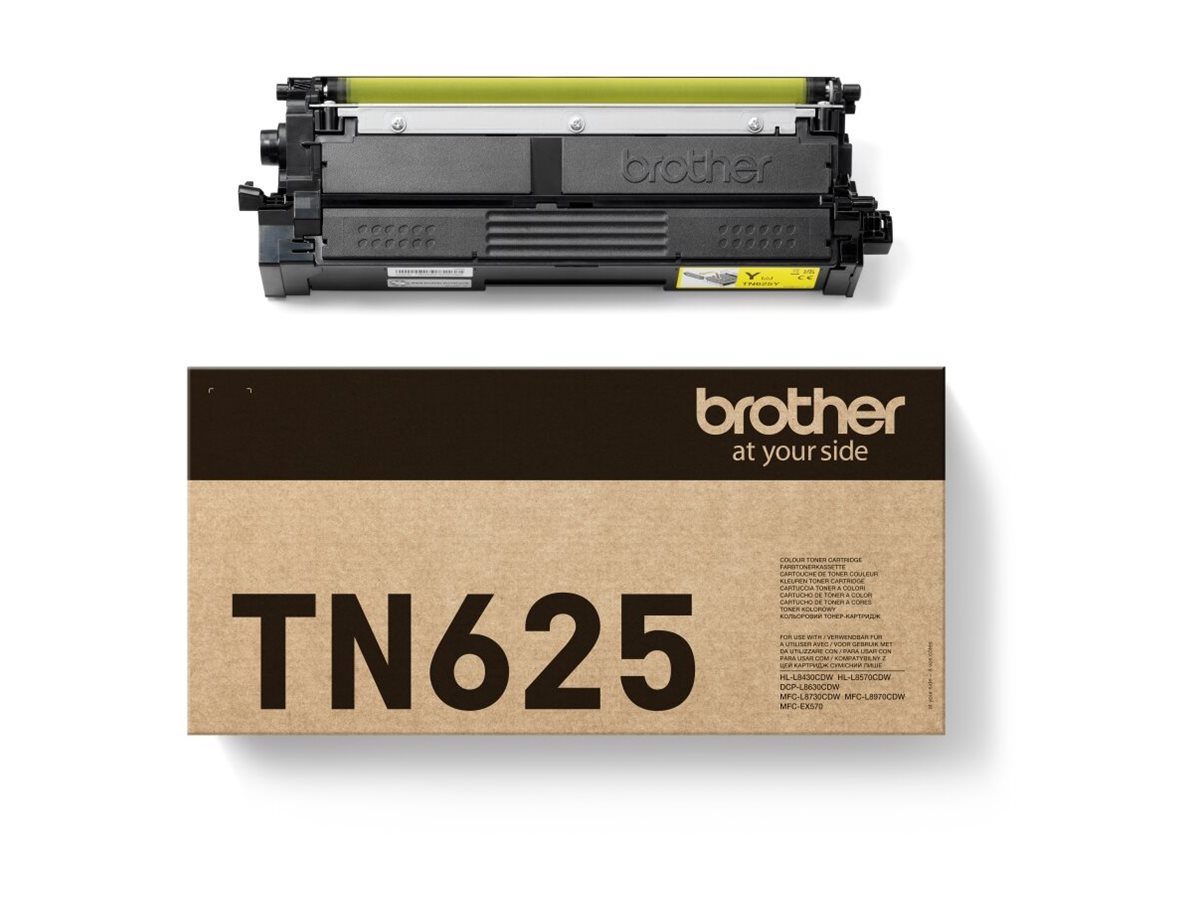 Toner Brother TN-625Y Yellow 1800 Seiten nach ISO/IEC 19798
