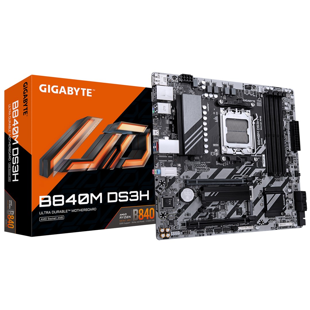 Płyta główna Gigabyte B840M DS3H (B840,AM5,mATX,DDR5)
