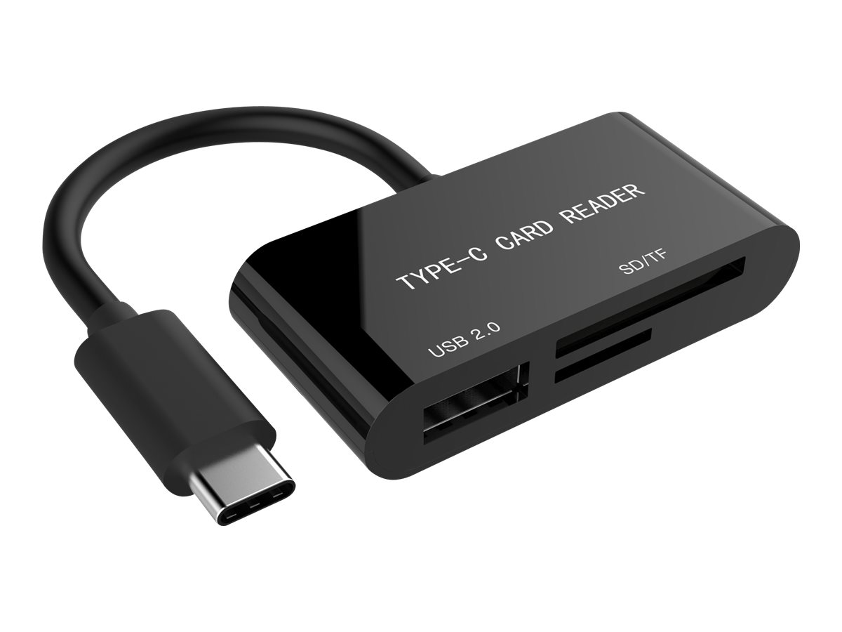 Czytnik kart na USB-C SDXC/combo/czarny