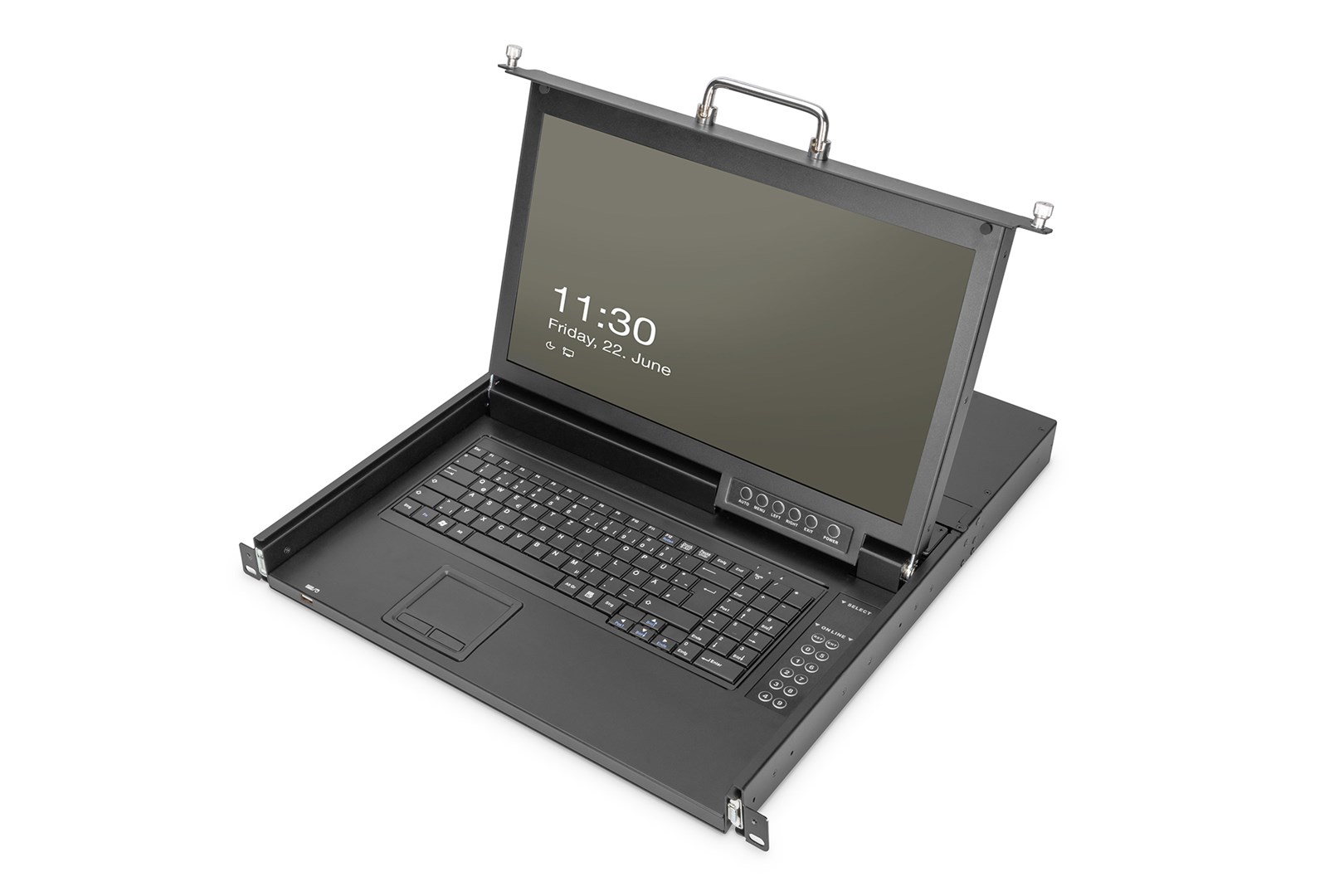 Digitus DS-72220-7GE konsola rackowa 43,2 cm (17") 1920 x 1080 px Czarny 1U