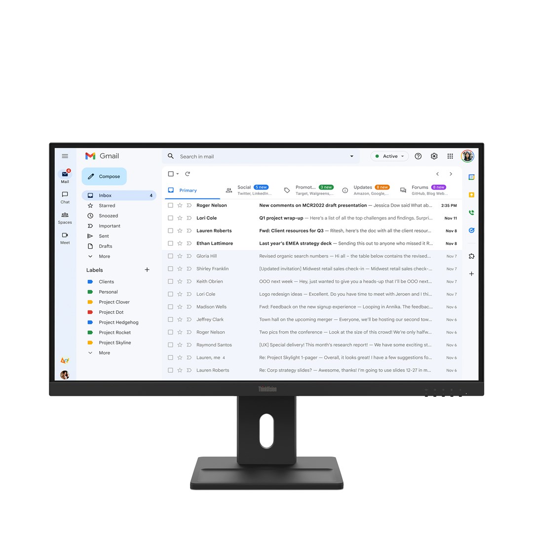 Lenovo ThinkVision E27-40 27"FHD 100Hz 300nits AG HDMI DP VGA Raven Black