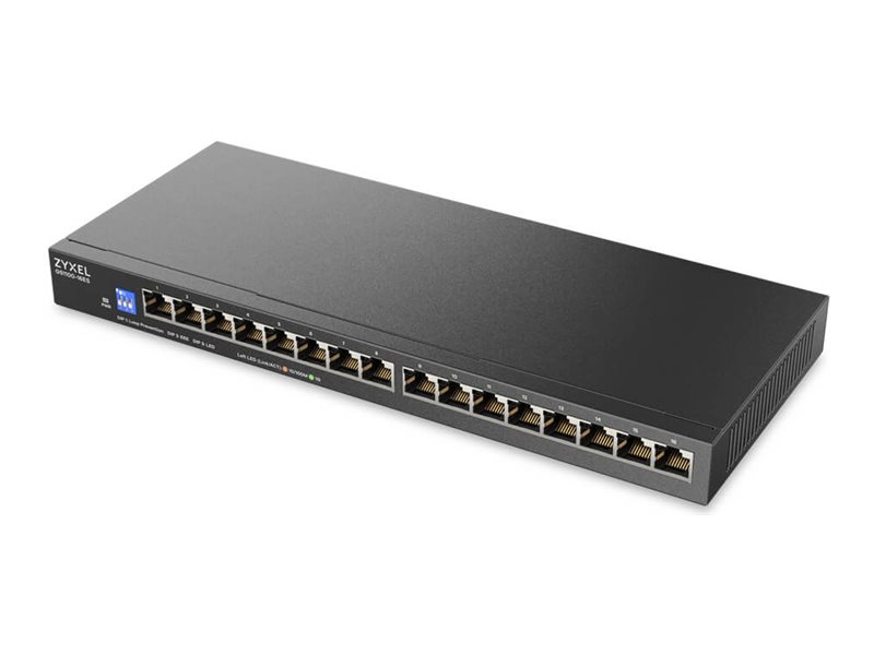 Switch Zyxel GS1100-16E-EU0101F 16p Unmanaged, Fanless, Slim
