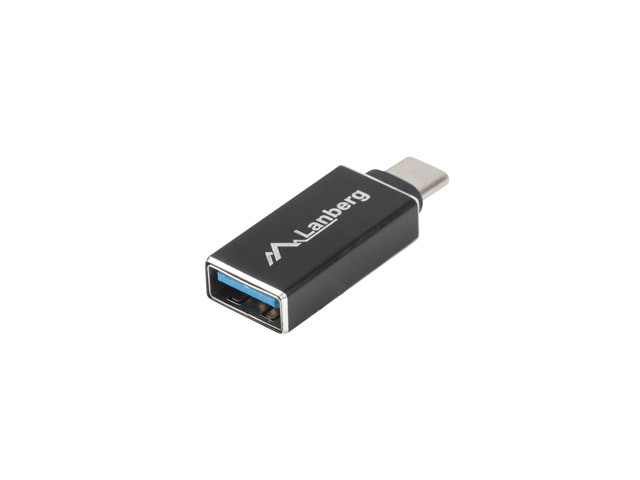 LANBERG AD-UC-UA-02 Lanberg Adapter USB TYPE-C(M)-AF 3.1 Czarny