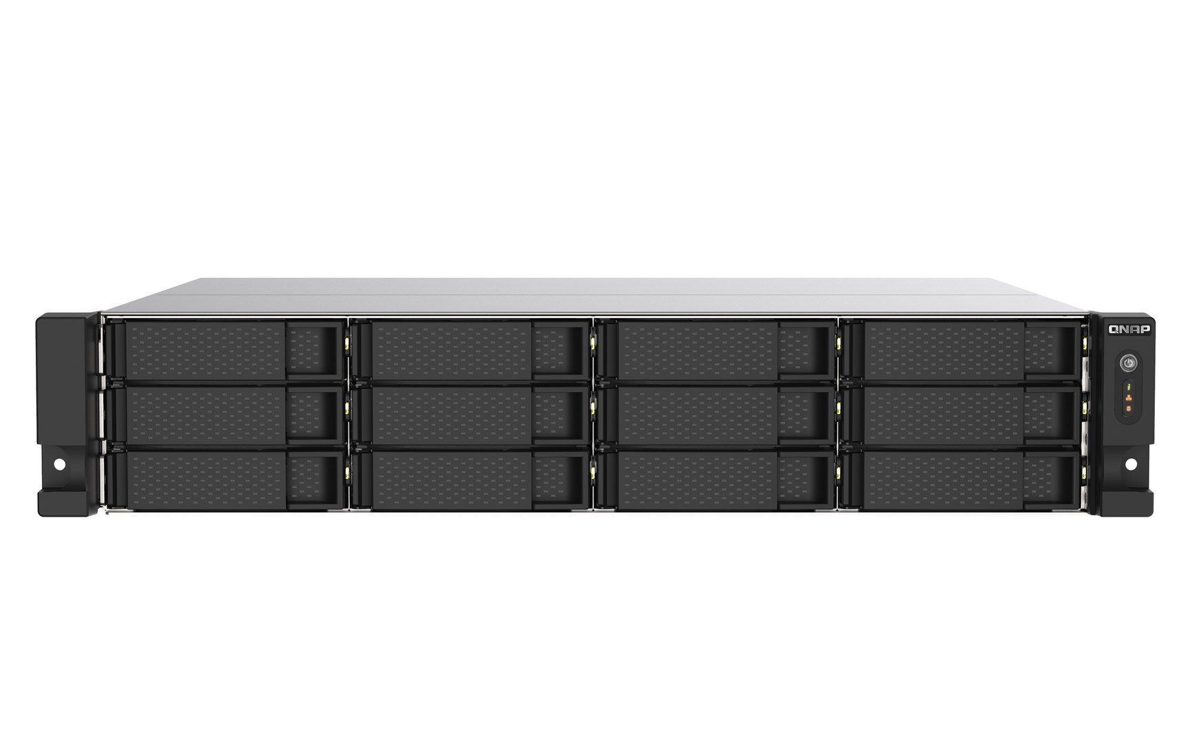 Qnap TS-1273AU-RP-8G, 2U, 12 x 2.5"/3.5" SATA, AMD Ryzen V1500B 4C/8T, 8GB DDR4 (max. 64GB), 2 x 2.5GbE, optional 10GbE, 550W Redundant PSU
