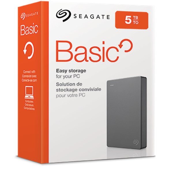 Dysk zewnętrzny HDD SEAGATE Basic 5TB 2.5" USB 3.2 Gen 1 Black (STJL5000400)