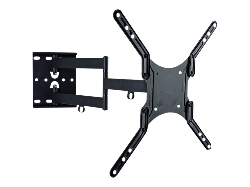 Uchwyt ścienny LCD/LED 23-55cali podwójne ramię, 45kg, czarny