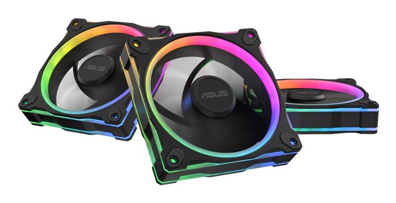 ASUS Prime MR120 Fan ARGB Reverse Black 3in1 Obudowa komputera Wentylator 12 cm Czarny 3 szt.