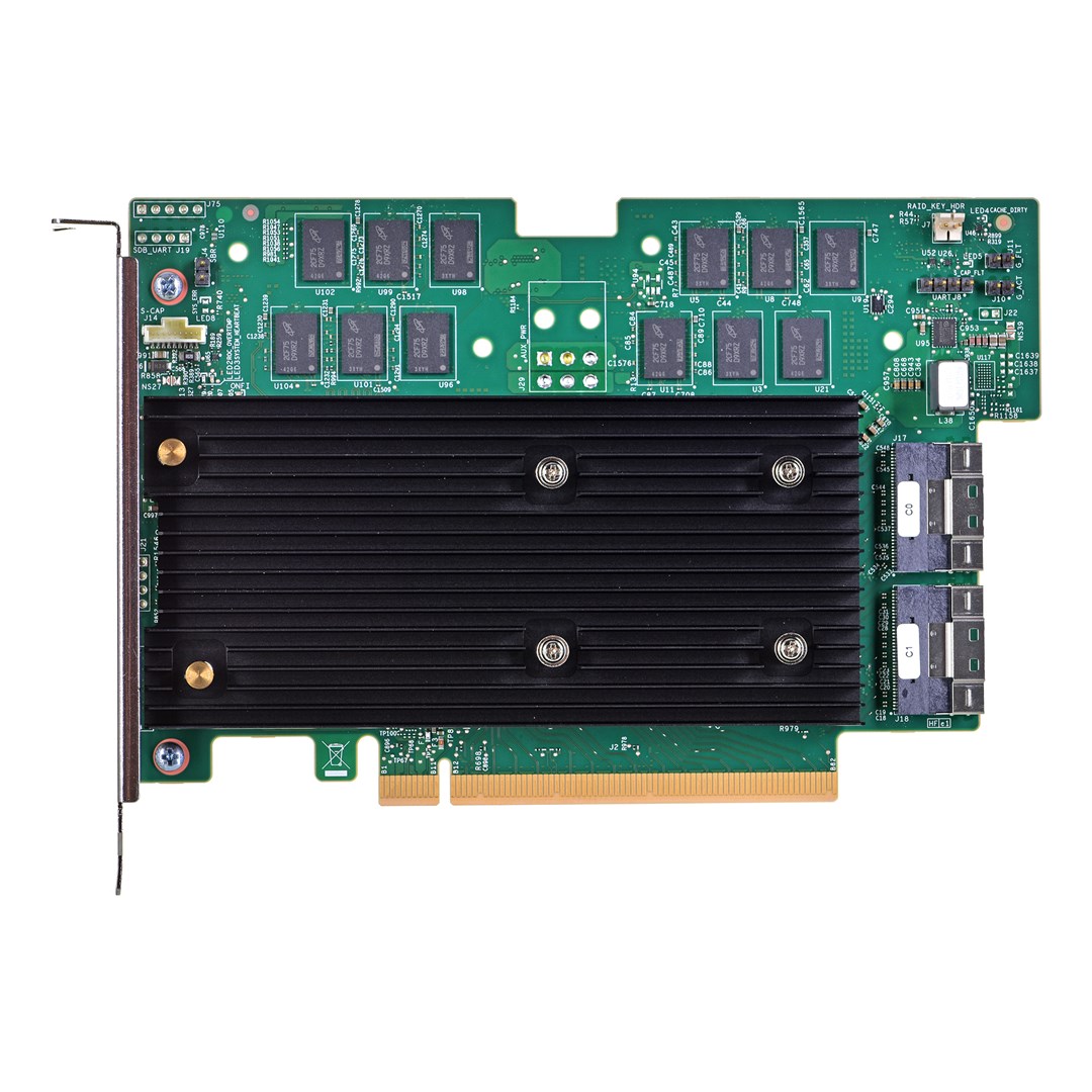 Kontroler RAID Broadcom MegaRAID 9670W-16i 16-port wewn. 24Gb/s SAS/SATA/NVMe, PCIe 4.0, 8GB cache, 2x8 SFF-8654