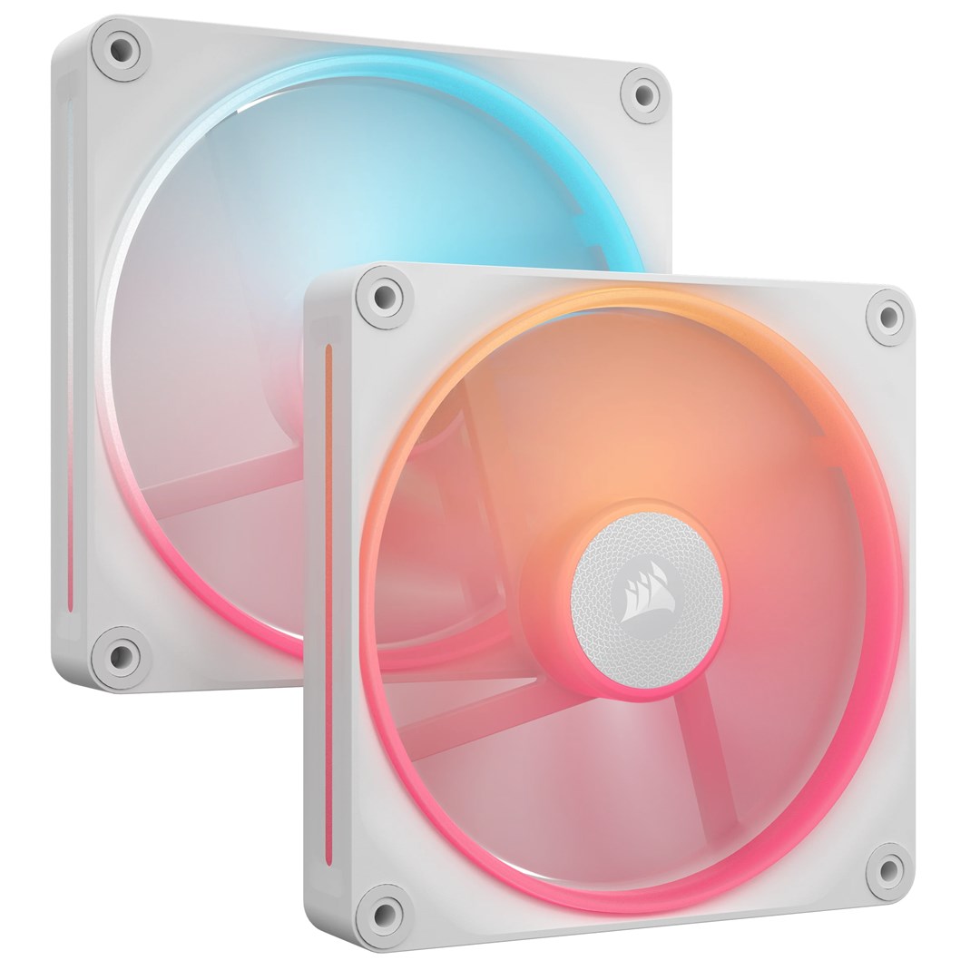 CORSAIR iCUE LINK LX140-R RGB White 140mm Dual Fan Kit