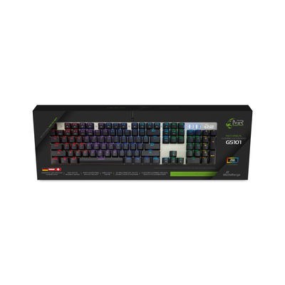 MediaRange MRGS101 klawiatura Gaming USB QWERTZ Niemiecki Czarny, Srebrny