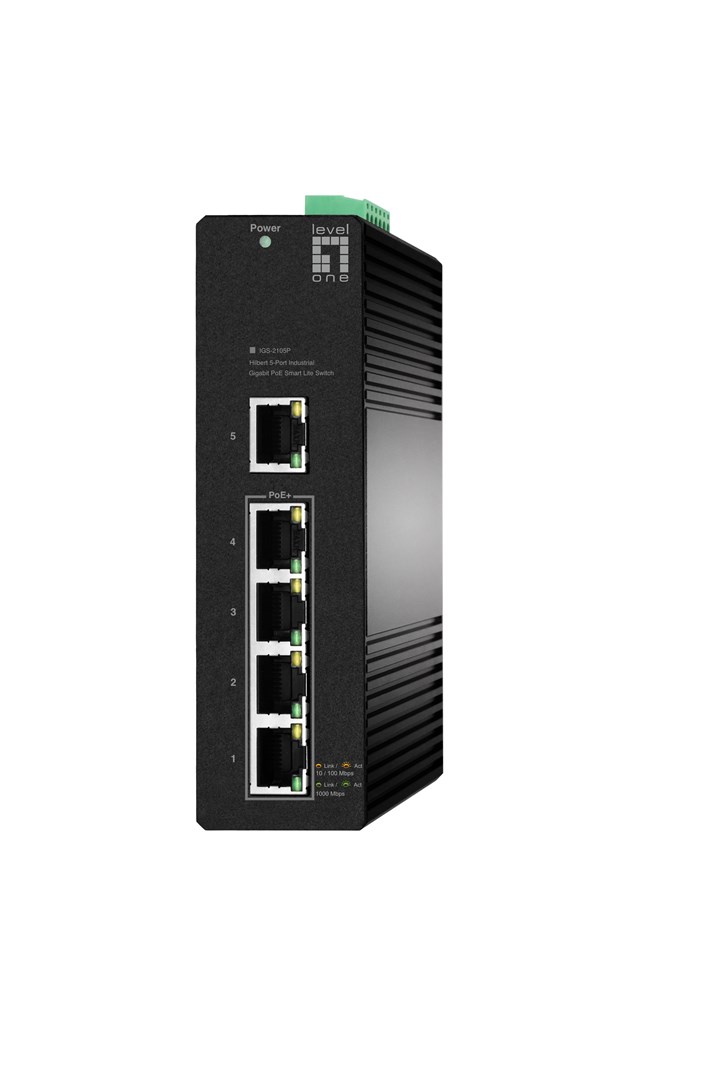 Przełącznik LevelOne Hilbt Industr. PoE+ 5-portowy 60W 1Gbps