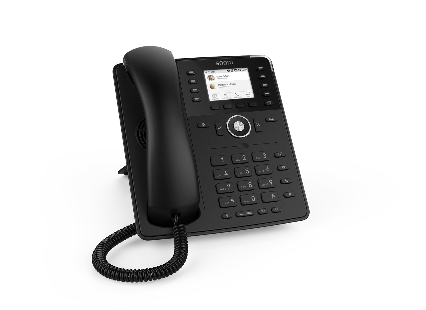 Telefon IP Snom D735 - Słuchawka przewodowa - W paśmie - Poza pasmem - Informacje SIP - 1000 wpisów - Dźwięk