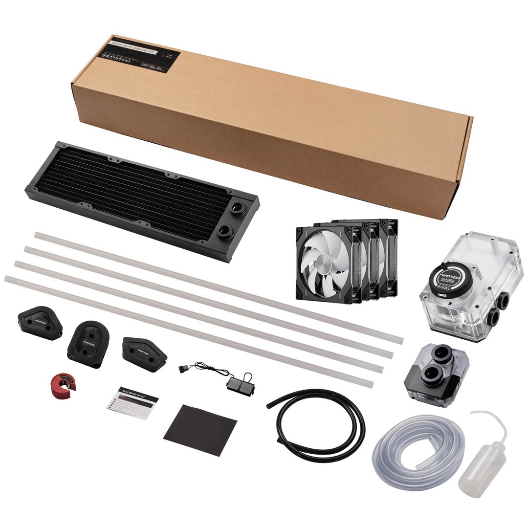 Zestaw do chłodzenia wodnego PHANTEKS Glacier EZ-Fit 360 D30-KIT, schwarz