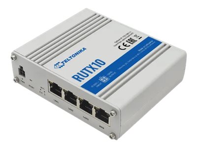 Teltonika RUTX10 router bezprzewodowy Gigabit Ethernet Dual-band (2.4 GHz/5 GHz) Biały