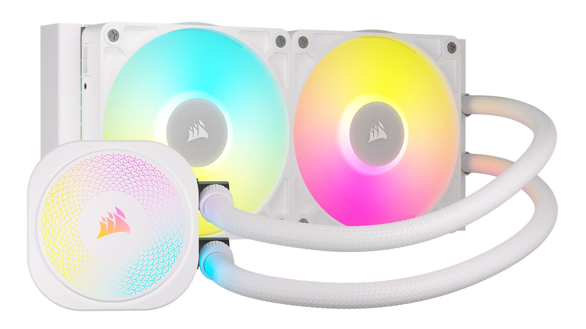 Corsair iCUE LINK TITAN RX RGB Procesor Chłodnica cieczy all-in-one 12 cm Biały 1 szt.