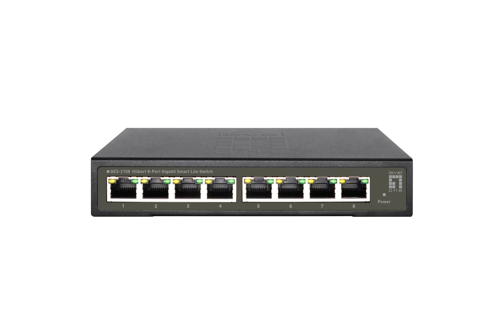 LevelOne GES-2108 przełącznik sieciowy Zarządzany L2 Gigabit Ethernet (10/100/1000) Czarny