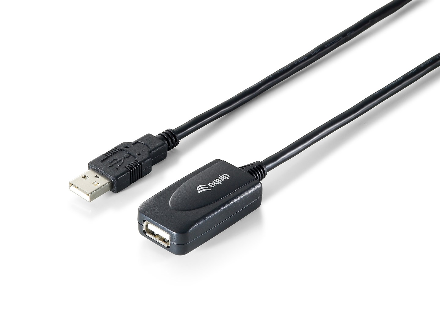 Equip 133311 kabel USB USB 2.0 15 m USB A Czarny