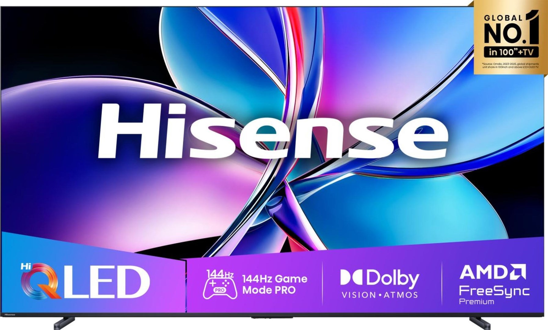 Telewizor Hisense 100E7Q Pro QLED 100" 4K Ultra HD 144Hz VIDAA Dolby Atmos Czarny