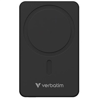 VERBATIM Power Bank Charge 'n' Go Essentials Magnetyczne ładowanie bezprzewodowe 10000 mAh - Czarny