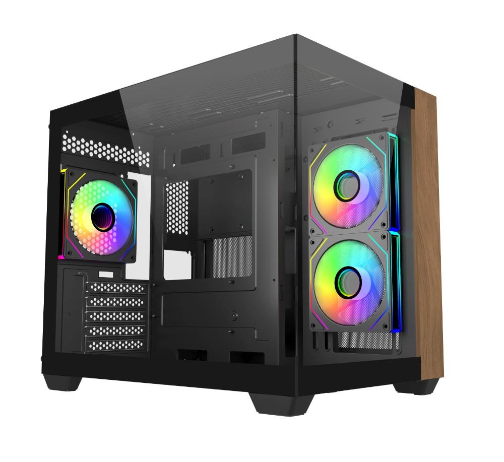 Cooler Master Elite 481 Wood Mini Tower Czarny
