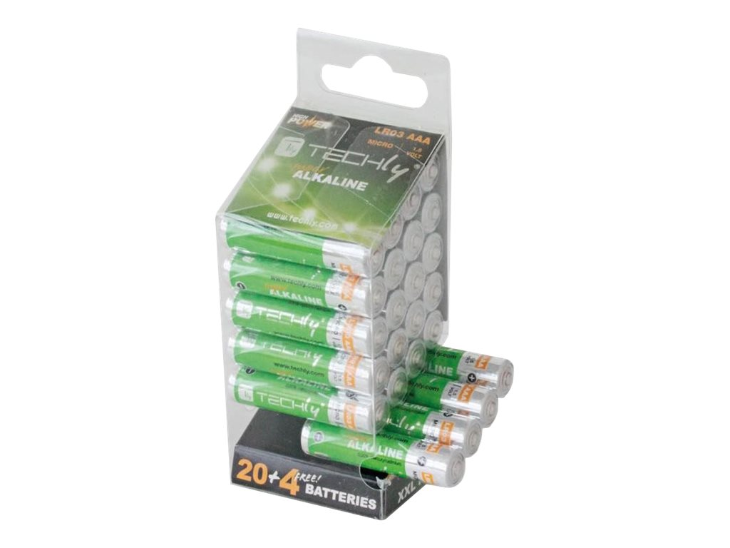 Baterie alkaliczne LR03 AAA 24szt,(IBT-LR03T24B)