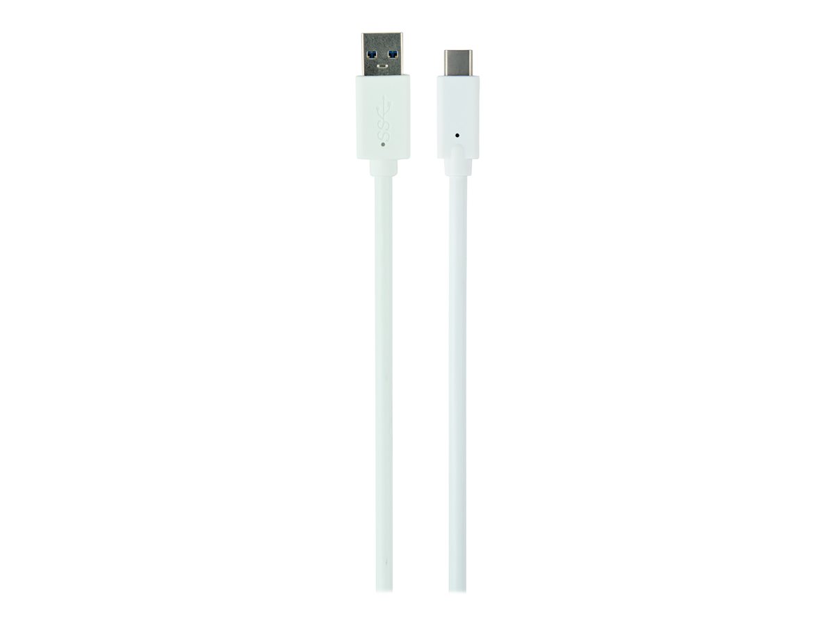 Kabel USB 3.0 typ C AM/CM/0.1m/biały