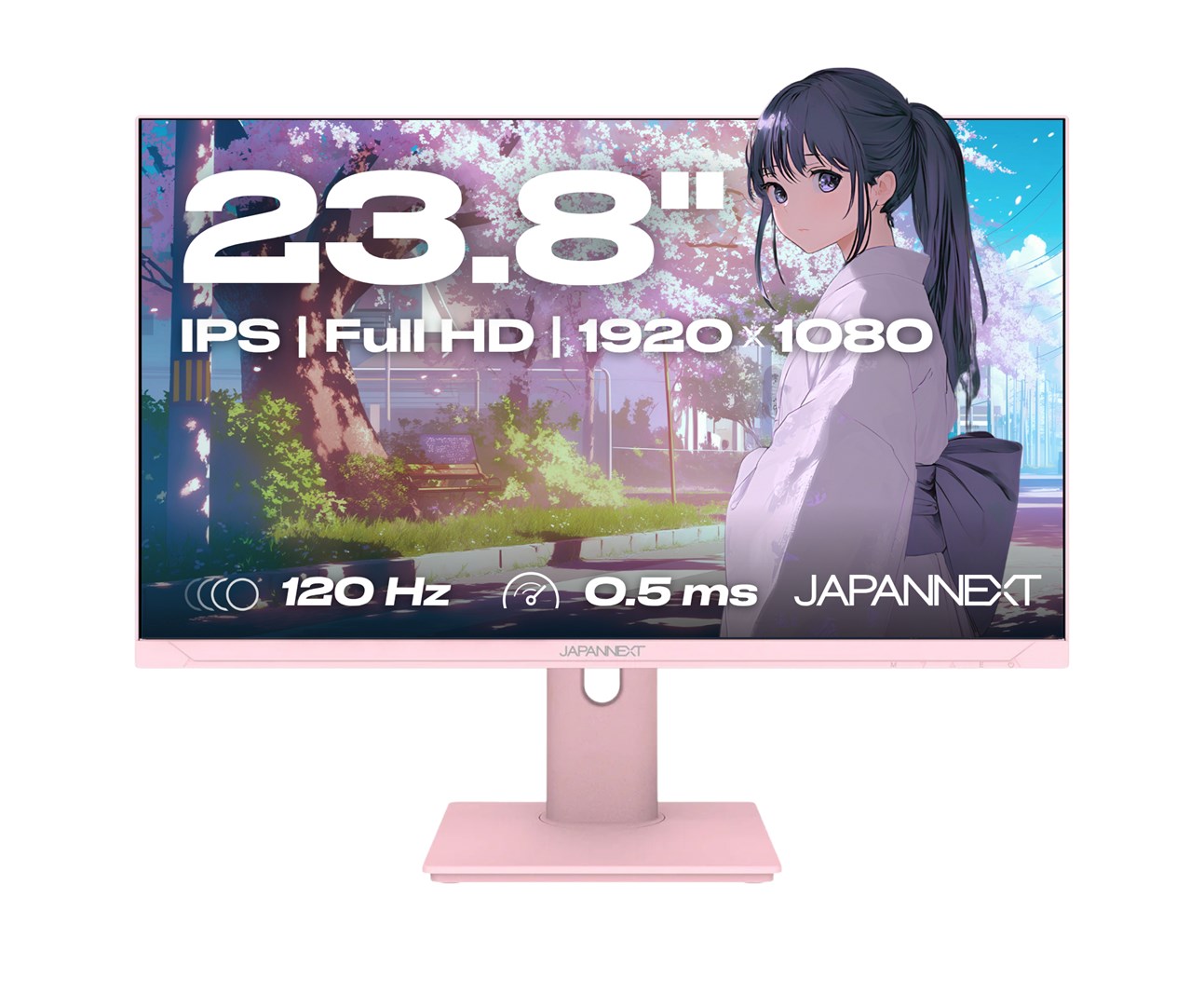 Monitor JAPANNEXT 60,5cm JN-I238FHD120F-HSP-PK 16:9 HDMI różowy FHD